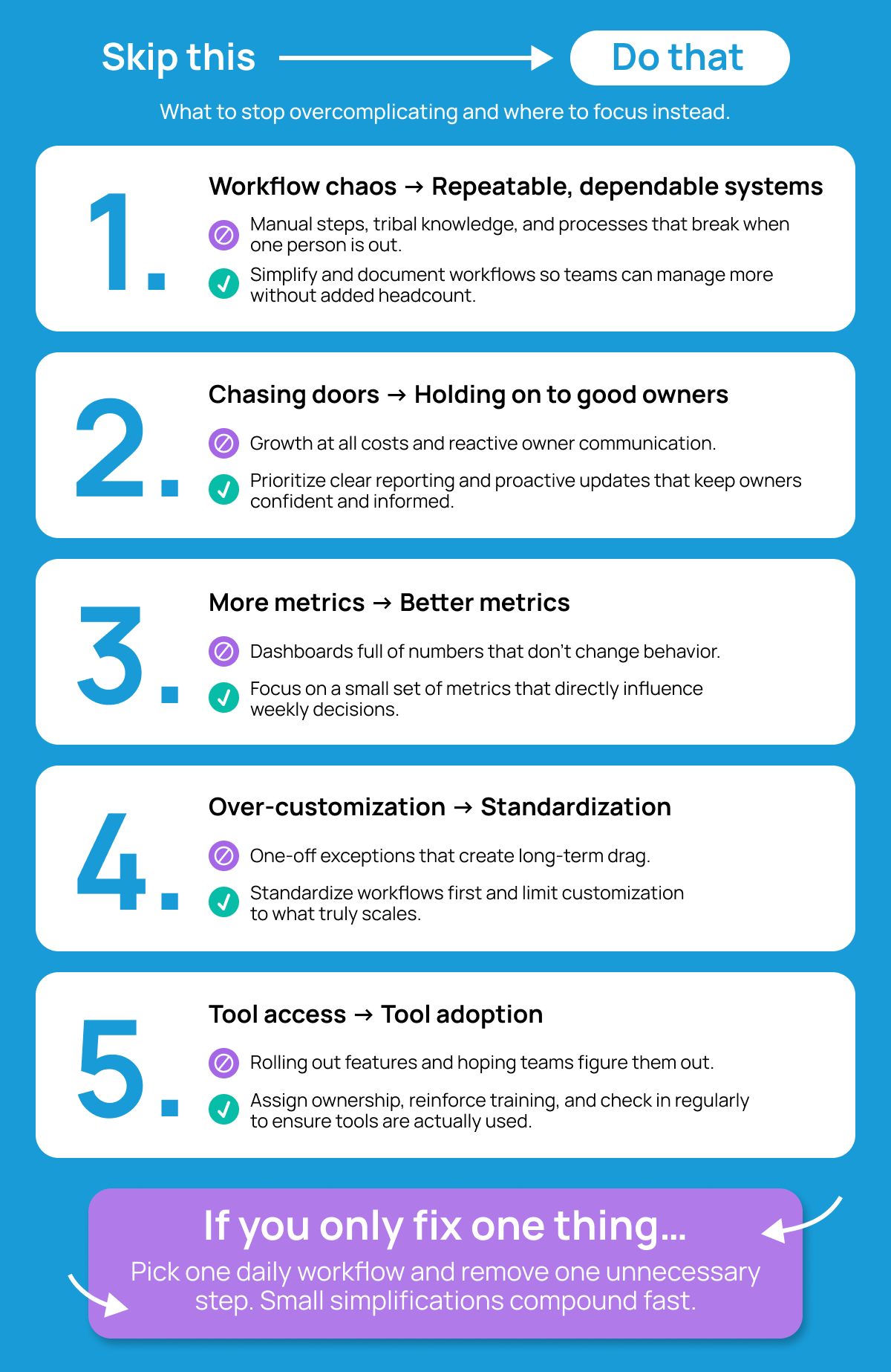What to stop overcomplicating and where to focus instead.