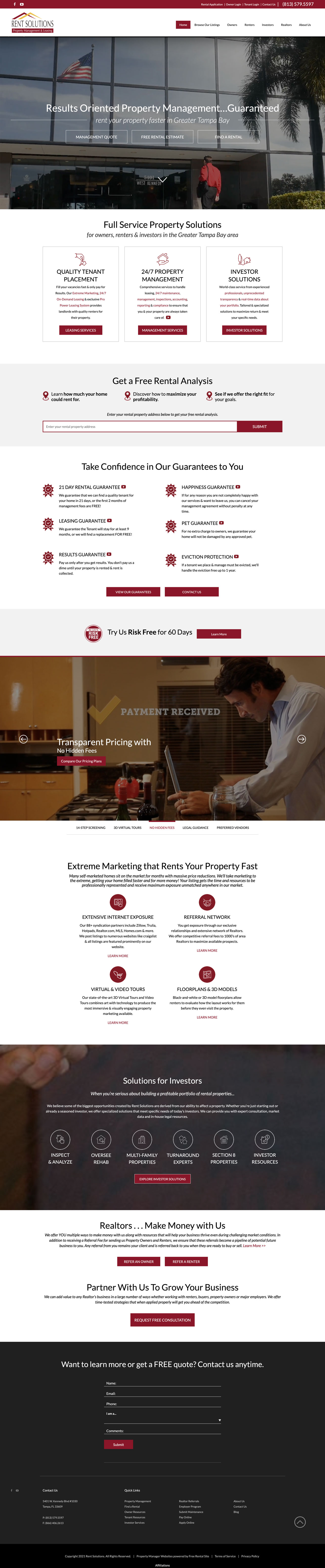 Rent Solutions website